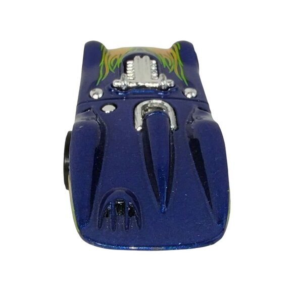 Hot Wheels Turbolence Blue with Flames Vintage 1999 Loose Diecast Car - Picture 6 of 7